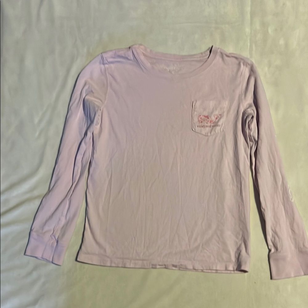 Vineyard Vines Pink Long Sleeve Tee Casual Comfort